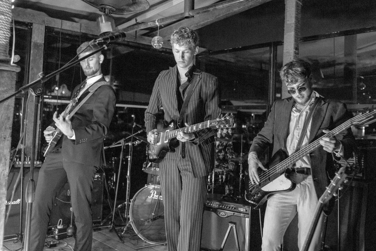 a group of men playing instruments